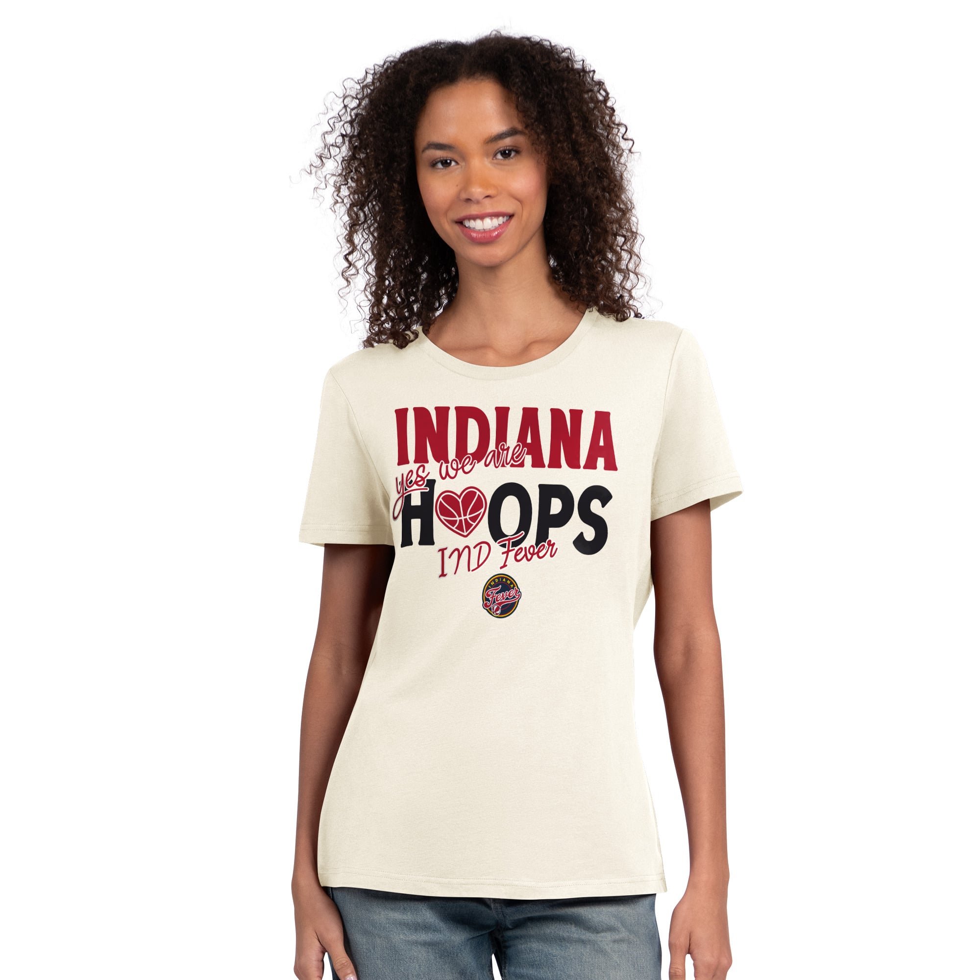 T-shirt Starter Oatmeal pour femmes Indiana Fever Endzone